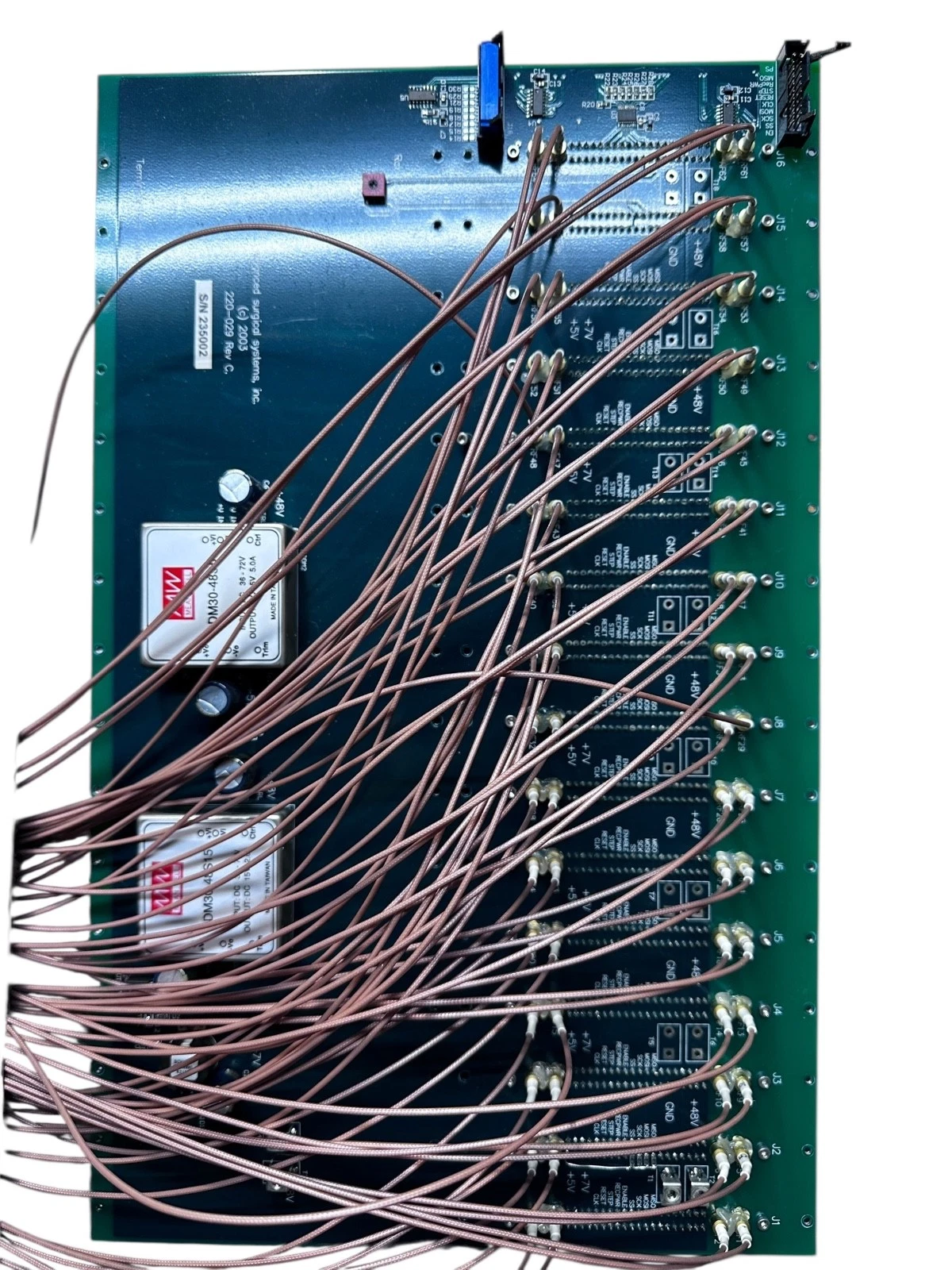 Advanced Surgical Systems RF Output Distribution Backplane Board 220-029 Rev C — photo 3 of 9