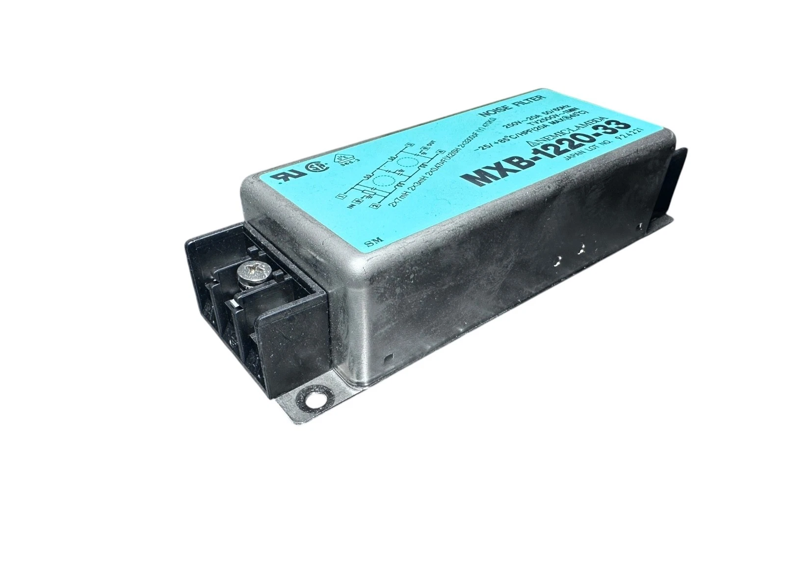 Nemic Lambda MXB-1220-33 Noise Filter | 250V 20A EMI/RFI Line Filter | Japan — photo 4 of 5