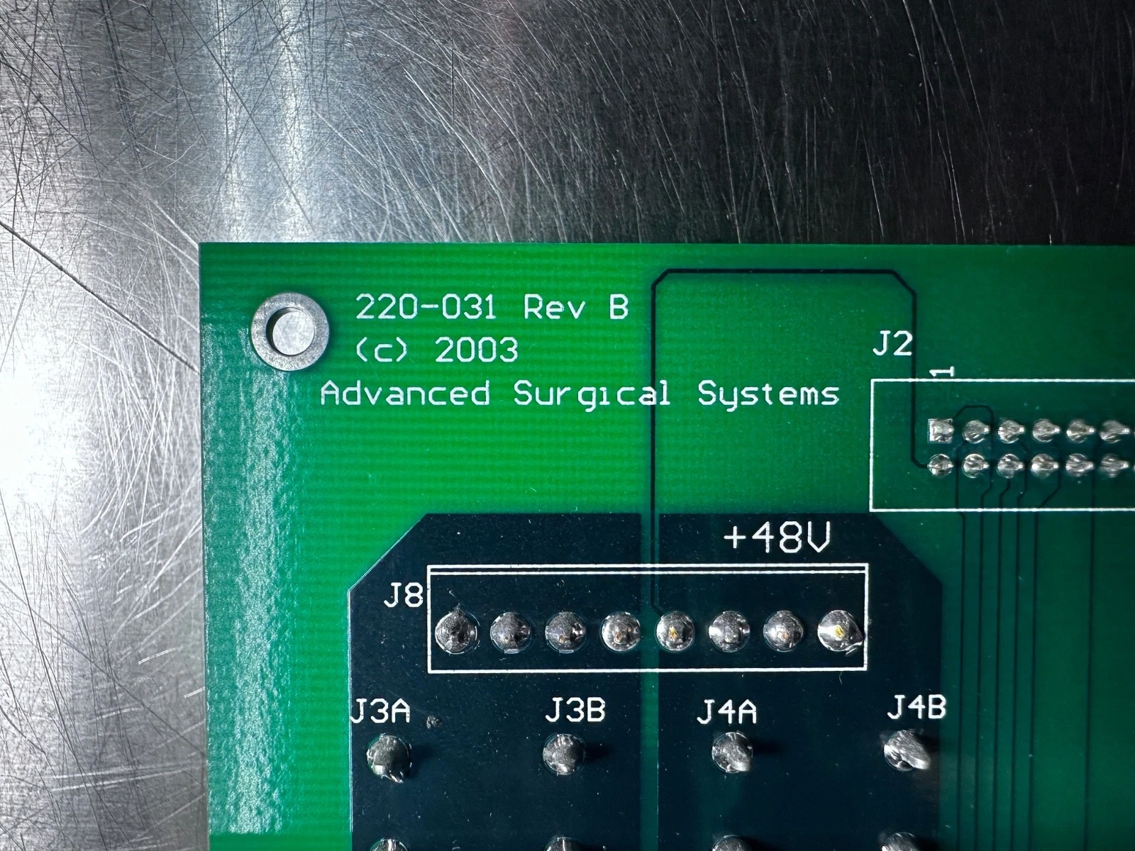 Advanced Surgical Systems RF Generator Power Interface PCB – P/N 220-031 Rev B — photo 3 of 3