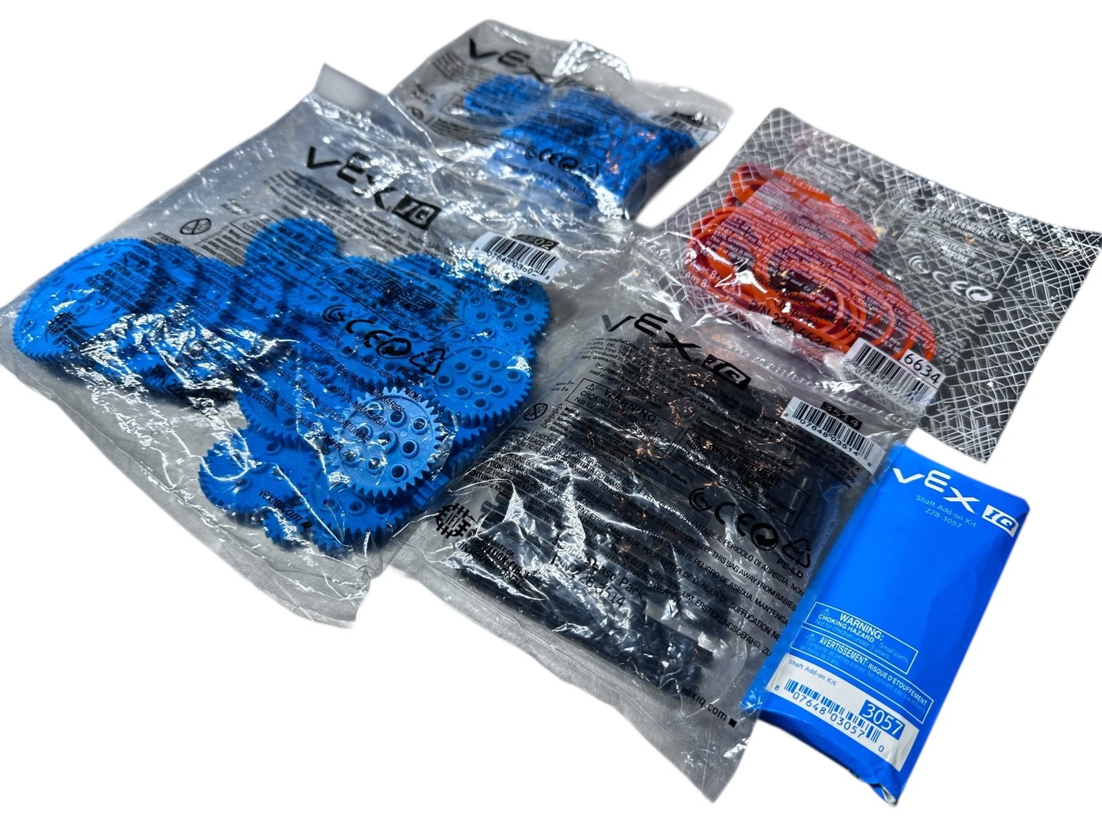 VEX IQ Robotics Parts LOT – NOS Gears, Shafts Part# 3057 #3058 #3502 #3514 #6634 — photo 2 of 8