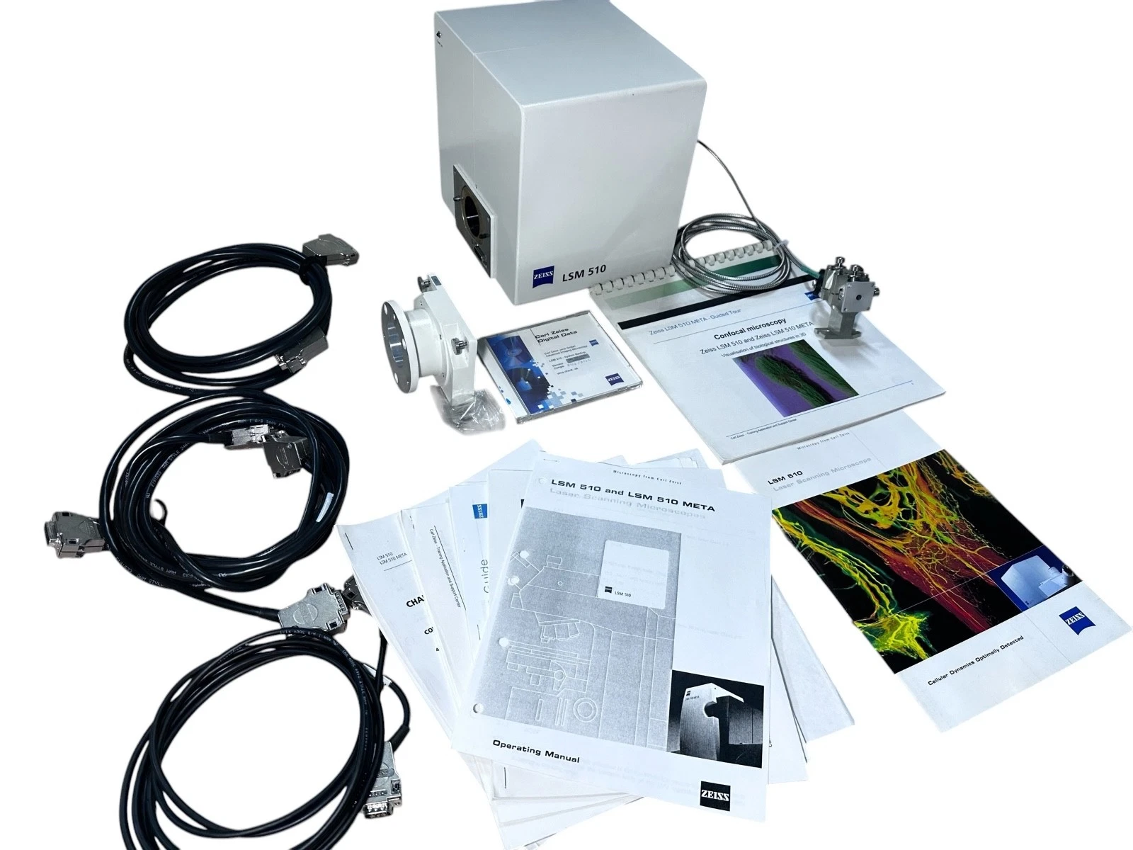 Zeiss LSM 510 Laser Scanning Module Axiovert 200M MAT Complete Cable Software — photo 2 of 12