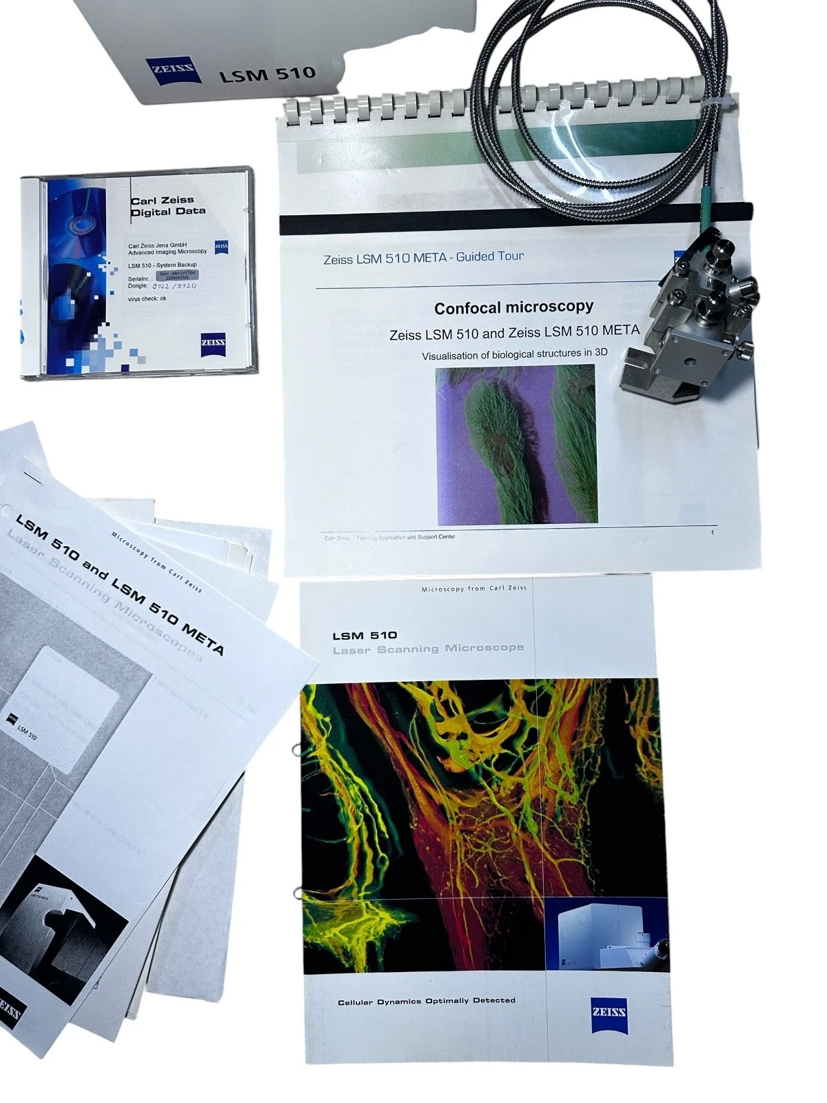 Zeiss LSM 510 Laser Scanning Module Axiovert 200M MAT Complete Cable Software — photo 9 of 12