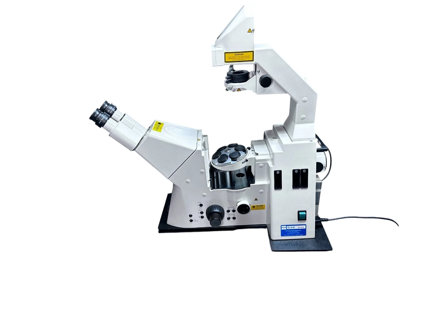 Zeiss Axiovert 200M MAT Inverted Microscope w/ Turret, Eyepieces, Manual Tested — photo 3 of 13
