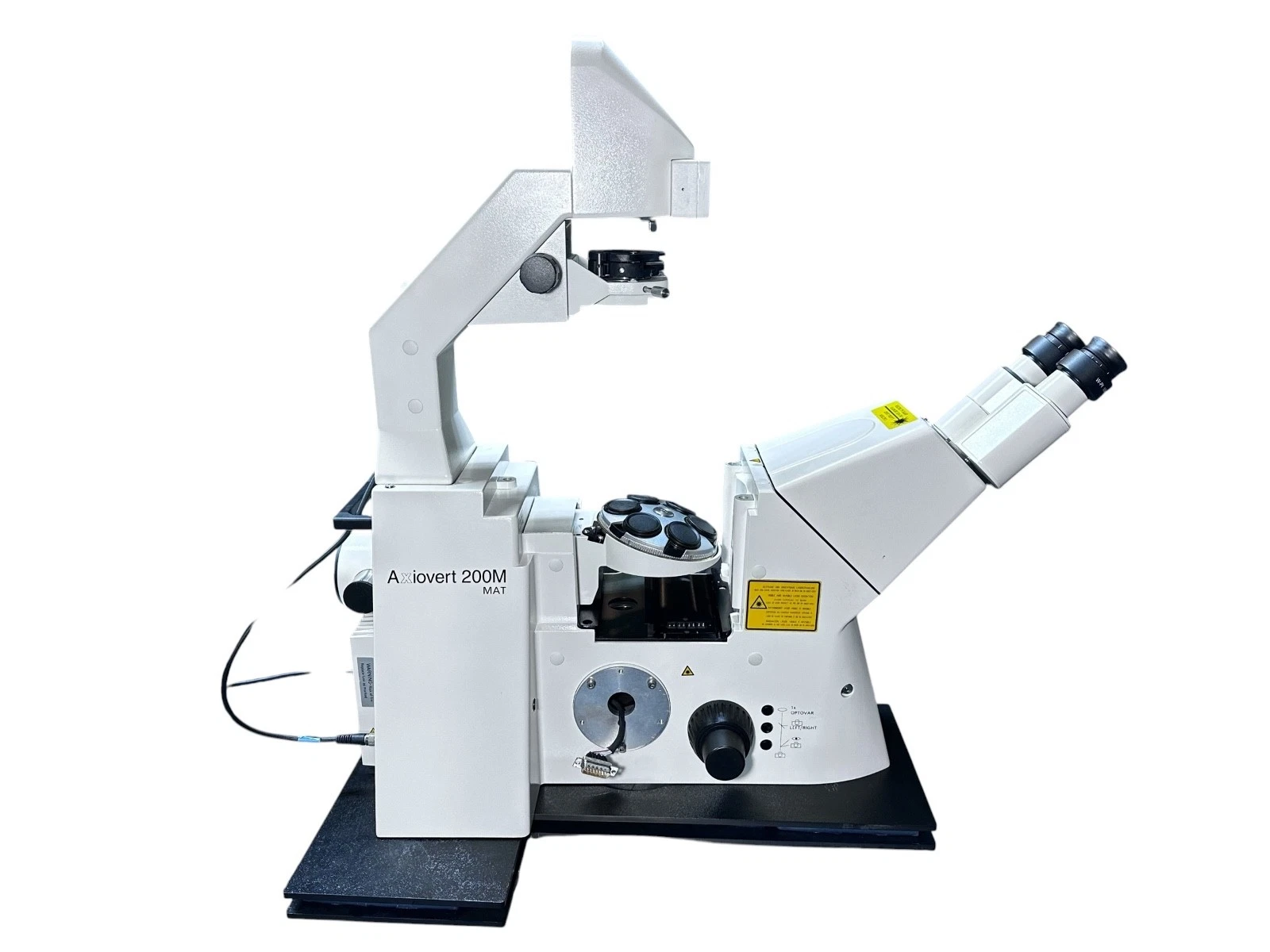 Zeiss Axiovert 200M MAT Inverted Microscope w/ Turret, Eyepieces, Manual Tested — photo 4 of 13