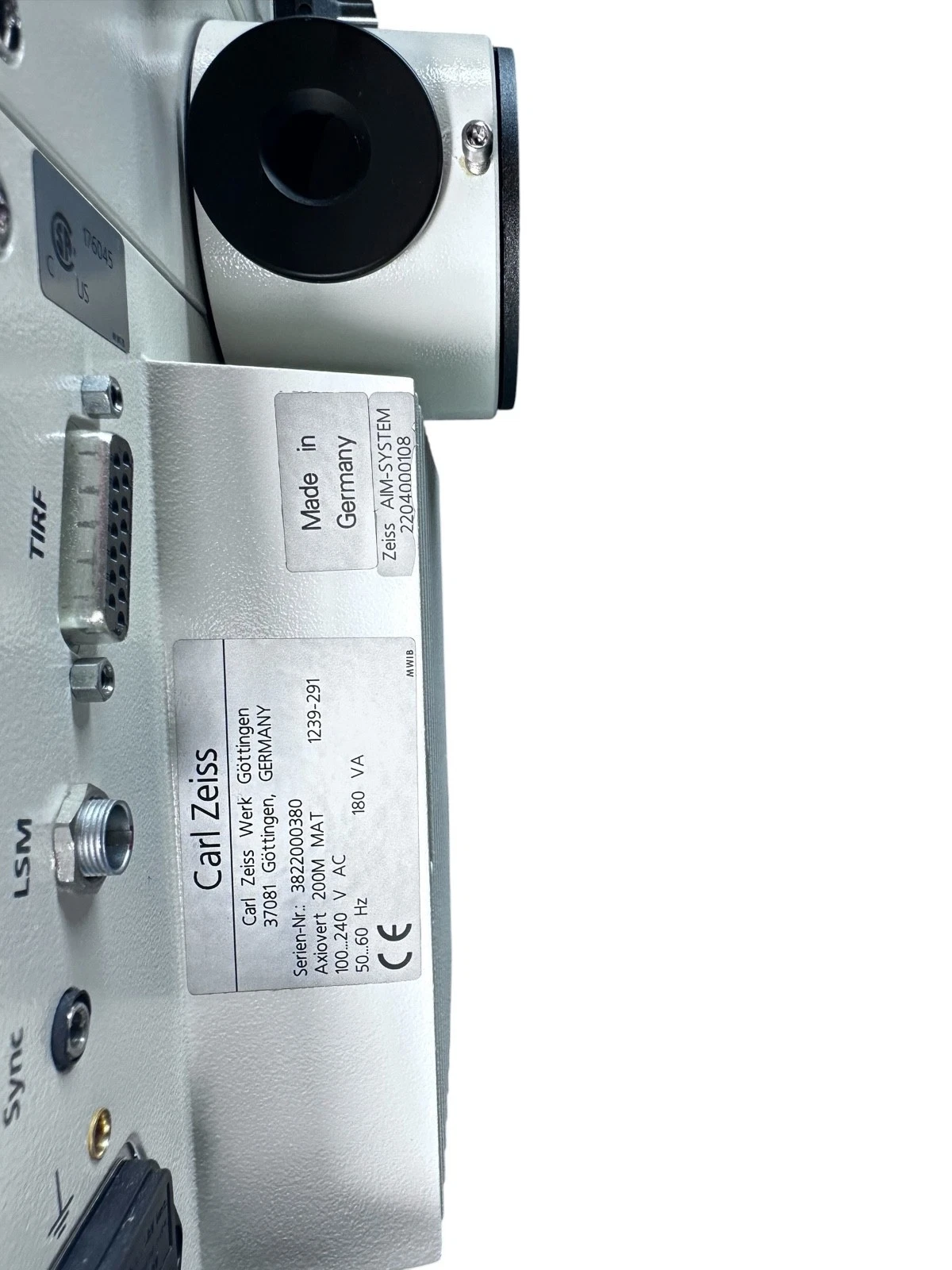 Zeiss Axiovert 200M MAT Inverted Microscope w/ Turret, Eyepieces, Manual Tested — photo 11 of 13