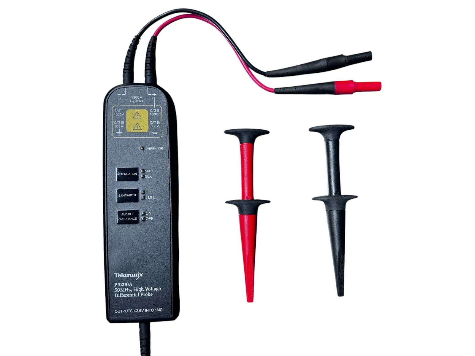 Tektronix P5200A High Voltage Differential Probe 50 MHz 1300V 50X 500X NEW — photo 2 of 4