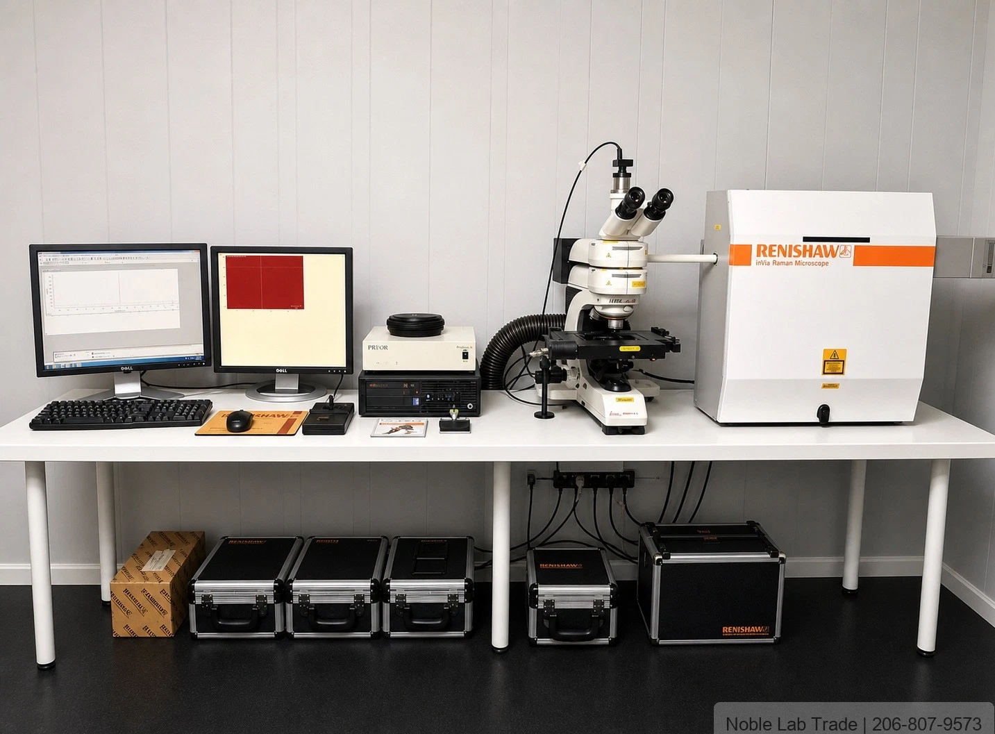 Renishaw inVia Confocal Raman Microscope System Calibrated w Software & Extras