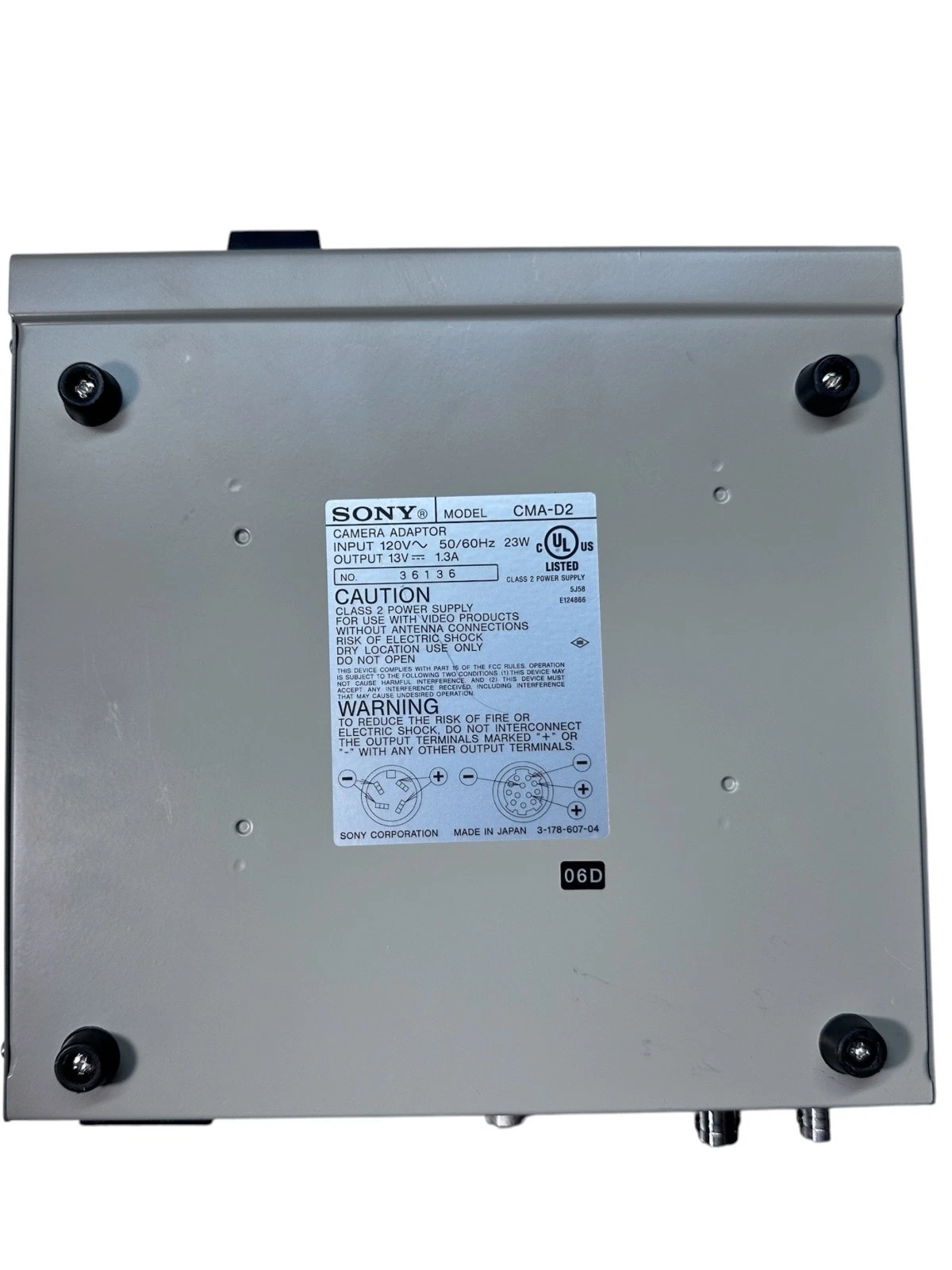 Sony CMA-D2 Camera Adaptor Power Supply for DXC-390 DXC Series Tested Working — photo 3 of 6