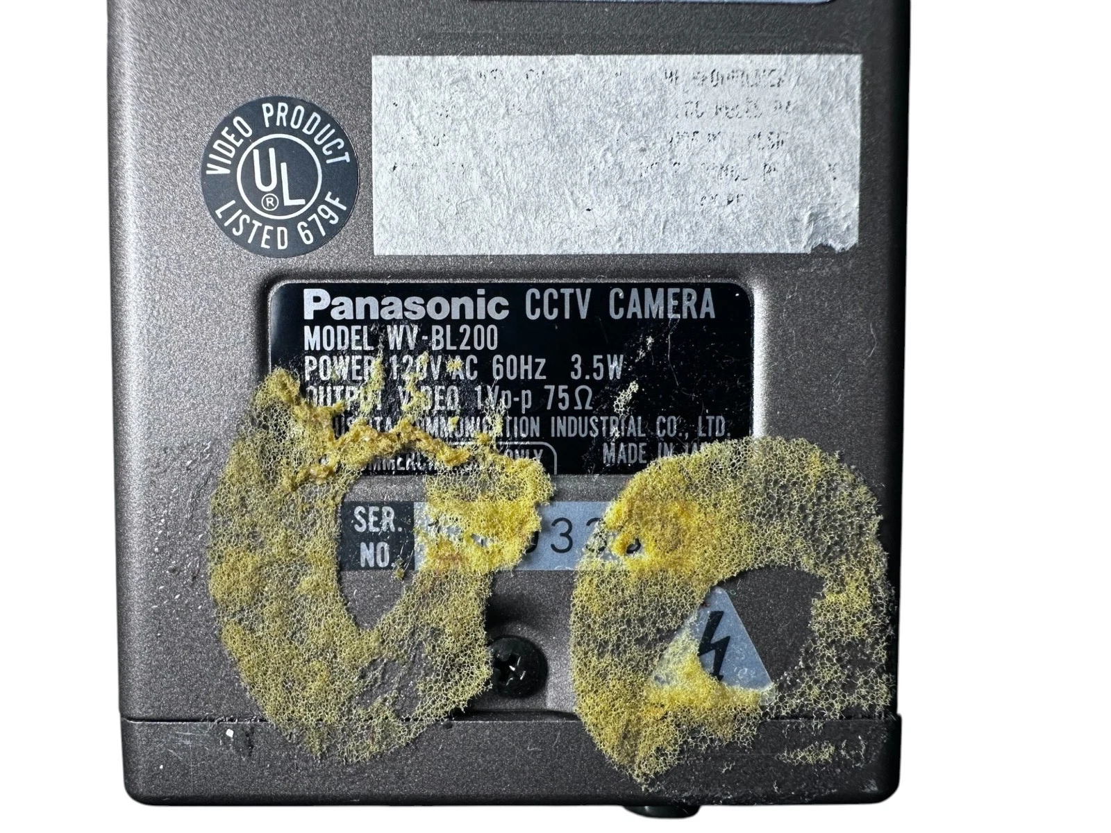 Panasonic WV-BL200 B&W CCD CCTV Camera w/ WV-LA6B2 6mm f/1.4 Lens Tested — photo 7 of 8