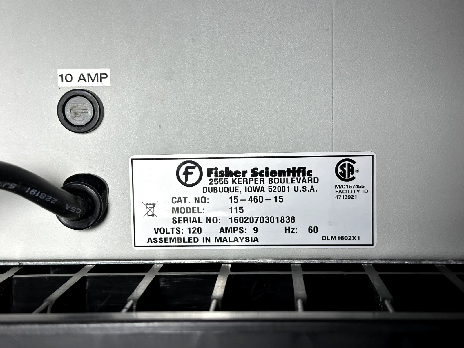 Fisher Scientific Isotemp 115 5L/10L Dual Water Bath Cat # 15-460-15 — photo 2 of 10