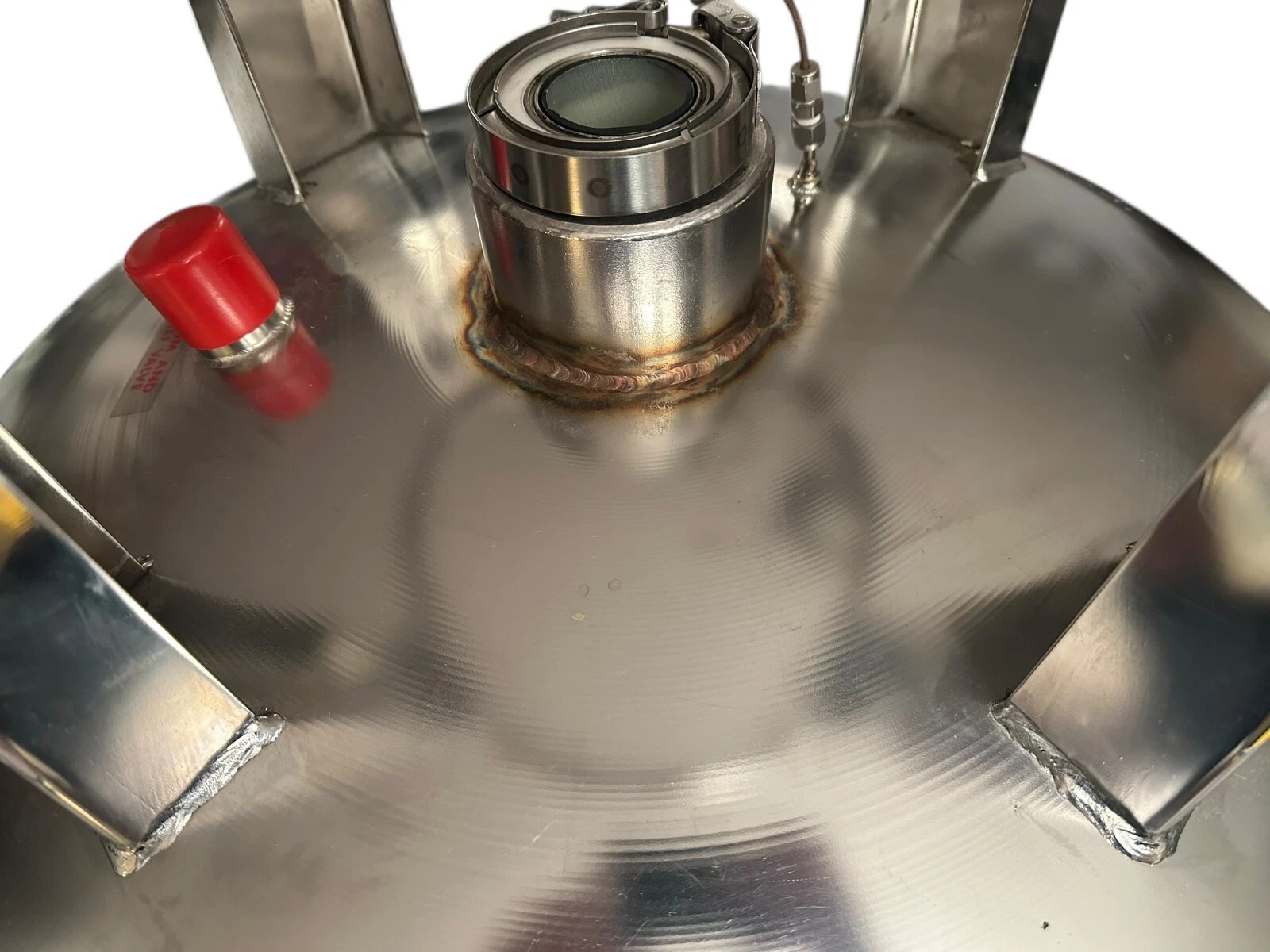 Cryenco 100 LHE Liquid Helium Dewar Cryogenic Storage Tank w/ Pressure Gauge — photo 6 of 9