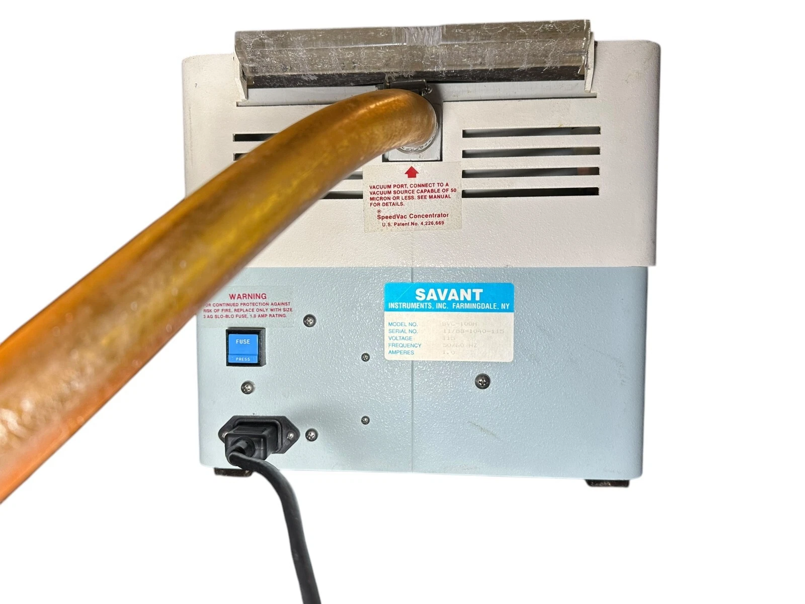 Savant SpeedVac Concentrator – Model SVC-100H - Includes Rotor and Hose — photo 6 of 8