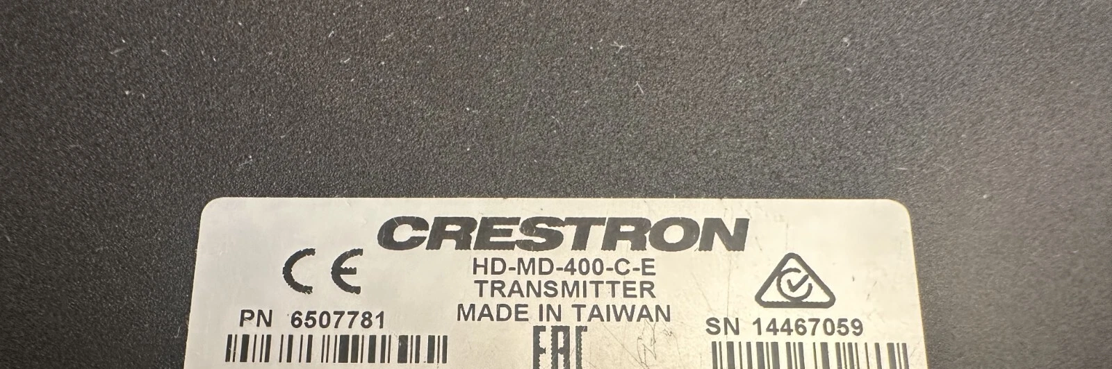Crestron HD-MD-400-C-E Multiformat Switch & HDBaseT Transmitter HDMI VGA Audio — photo 6 of 6