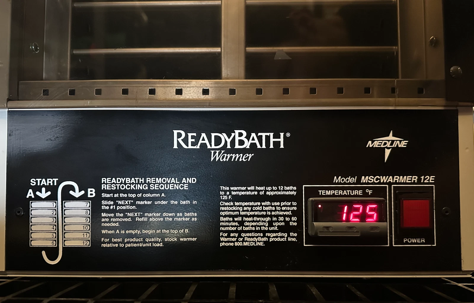 Medline ReadyBath Warmer MSCWARMER 12E | Quincy Lab 10-140MHSe | 115V | Tested — photo 11 of 11