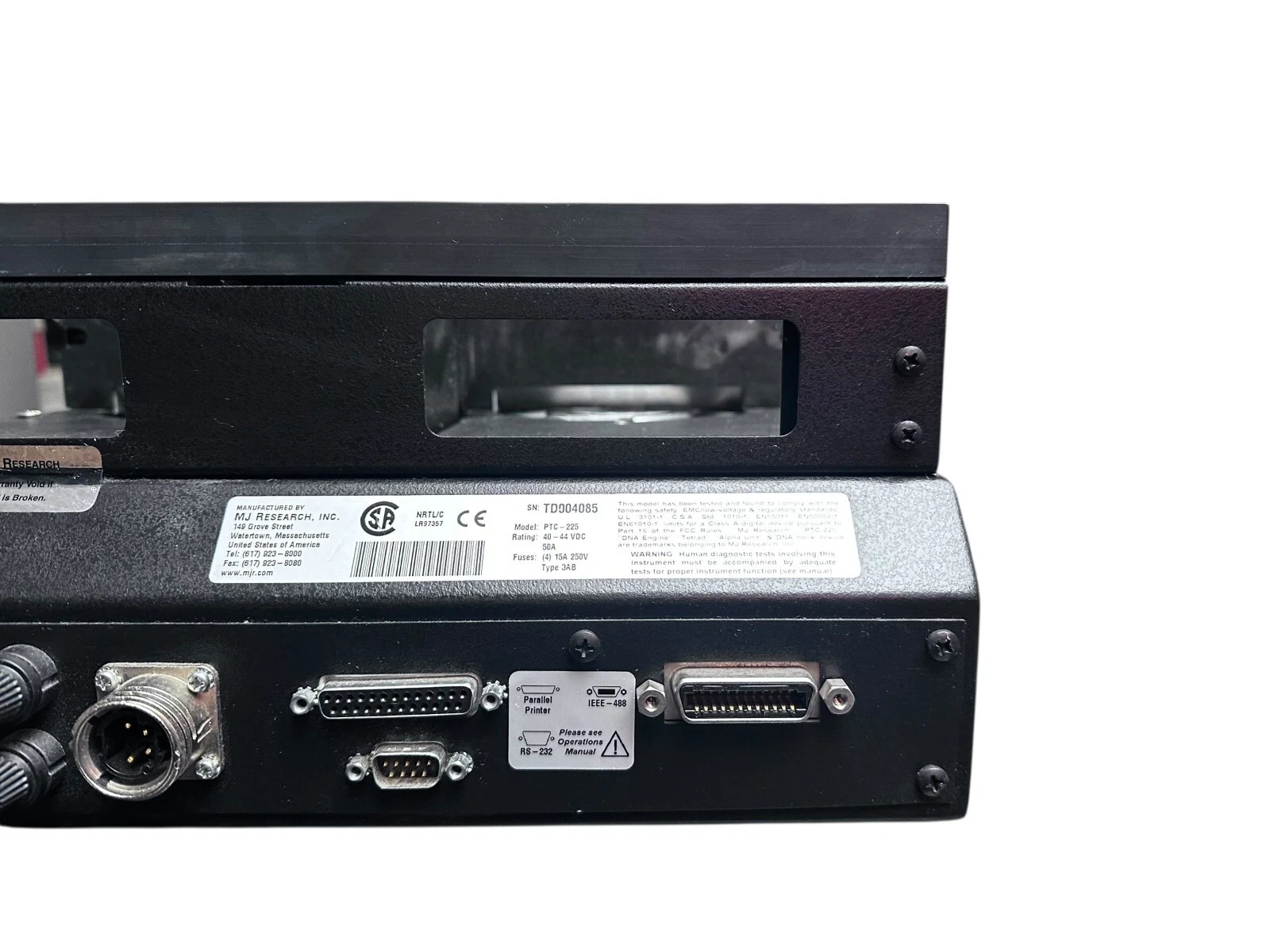 MJ Research DNA Engine Tetrad PTC-225 Base Unit (No Alpha Blocks / No Power Cord — photo 13 of 15