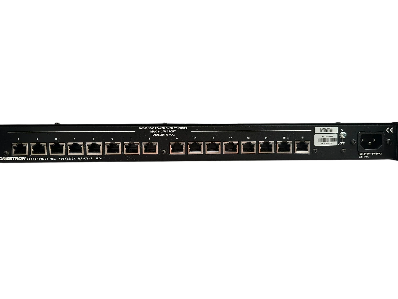 Crestron CEN-SWPOE-16 16-Port Managed POE Gigabit Network Switch – Fully Working — photo 5 of 11
