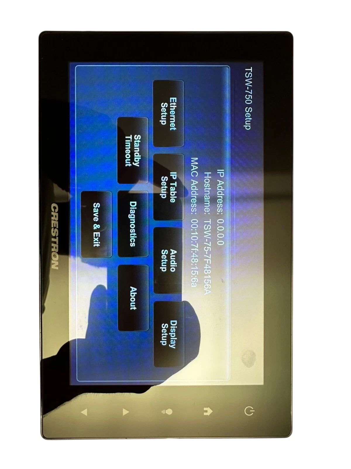 Crestron TSW-750-B-S 7” Touchscreen Panel | Tested | Fully Functional | PoE — photo 5 of 5