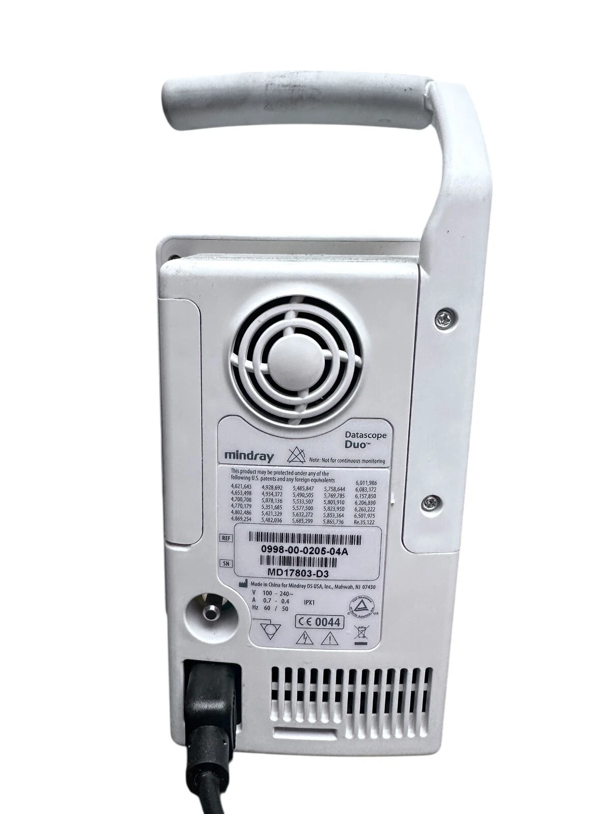 Mindray Datascope Duo Vital Signs Monitor – SpO2, NIBP, MAP - No Sensors — photo 4 of 8