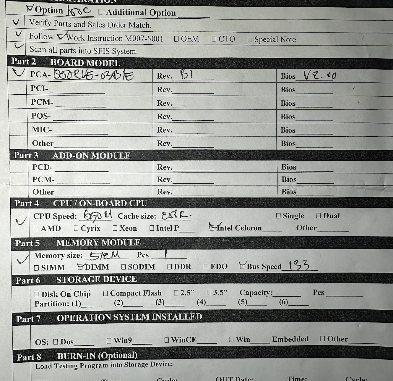 Teknor Industrial Computers SBC - PCA-6006UE-0375E - Intel Celeron 650MHz, 512MB — photo 11 of 11