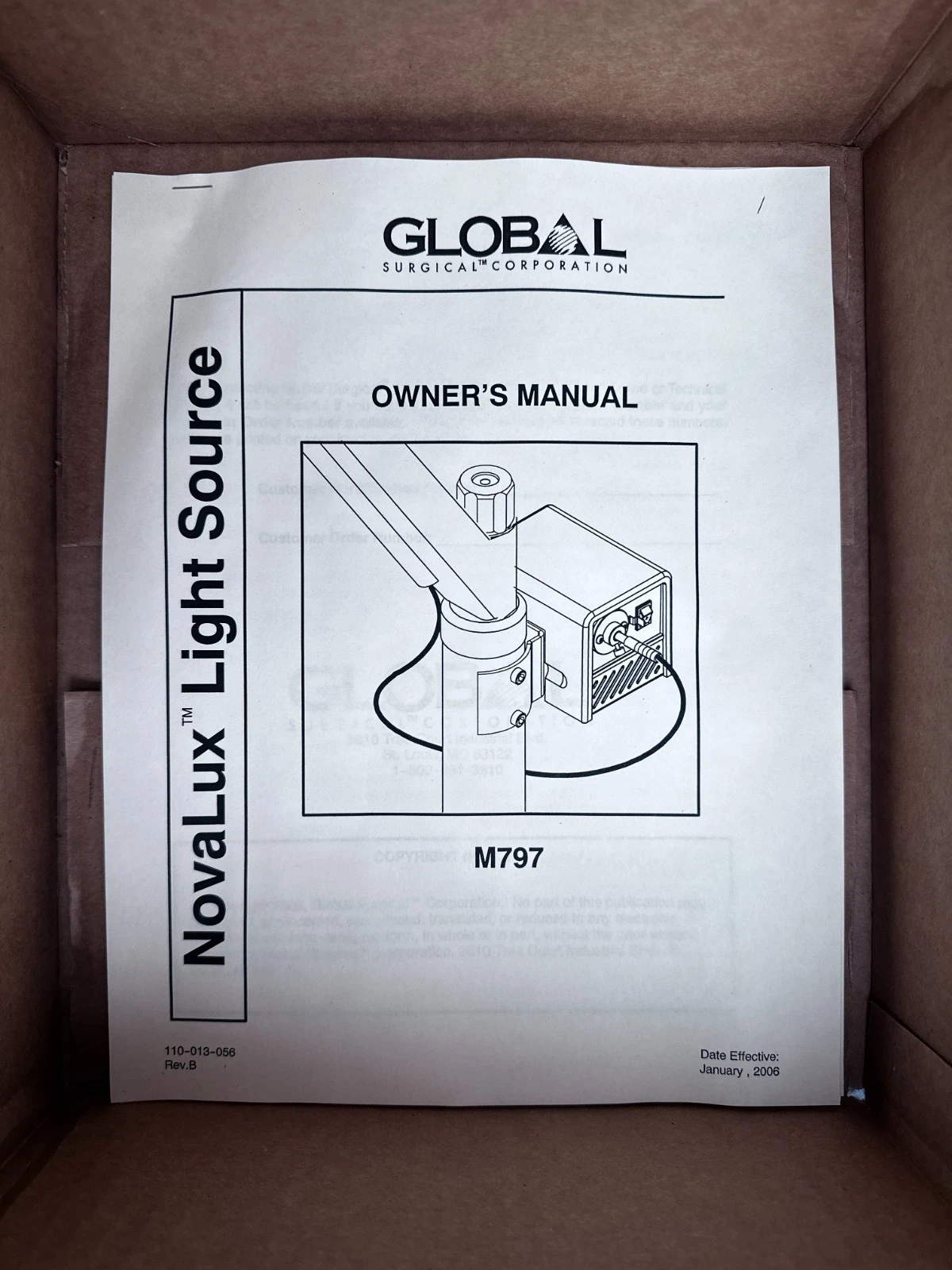 New in Box | Global Surgical NovaLux Light Source M797 Fiber Optic Illumination — photo 9 of 10