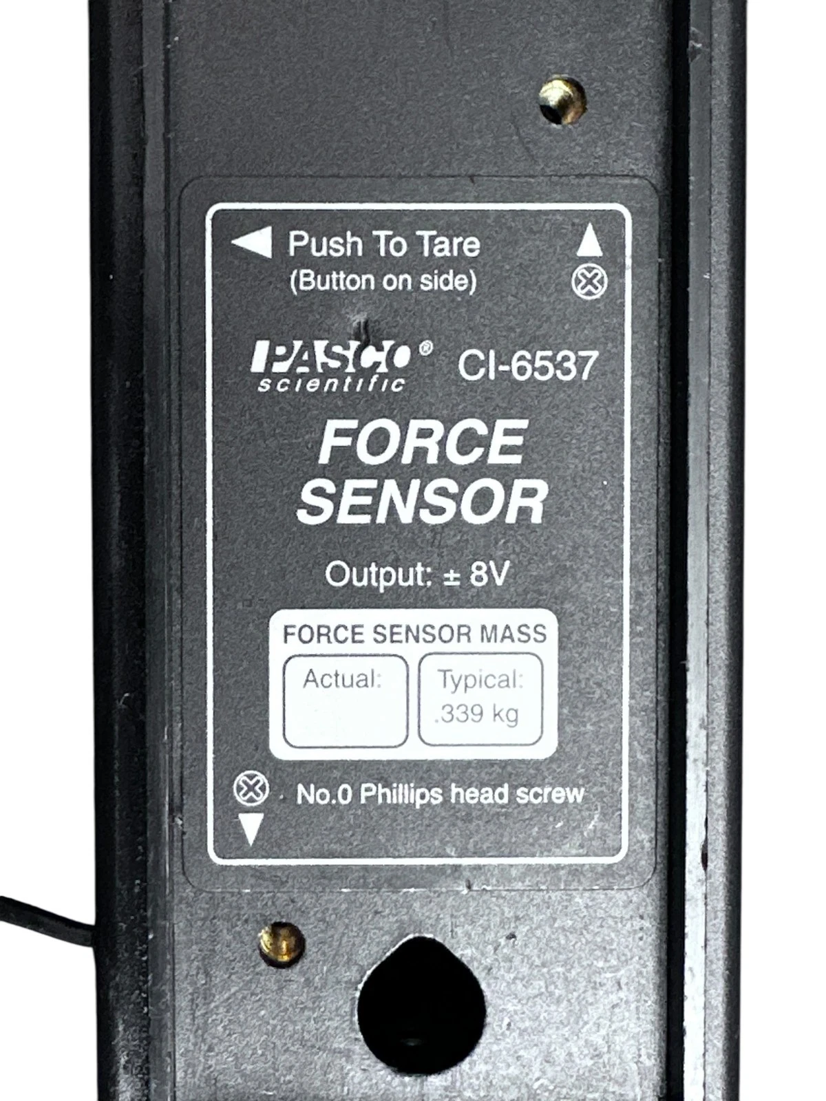 PASCO CI-6537 Force Sensor ±50 N ±8V - Scientific Equipment - Clean Unit — photo 3 of 9