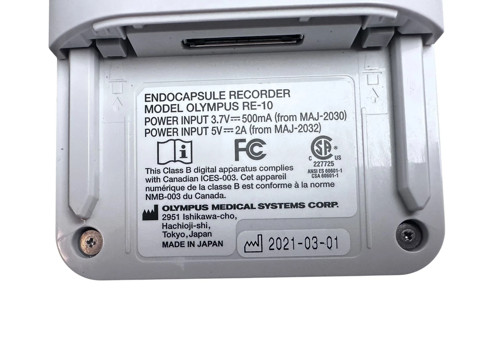 Olympus Endocapsule Recorder RE-10 with Docking Cradle MAJ-2032 – Excellent Cond — photo 6 of 13