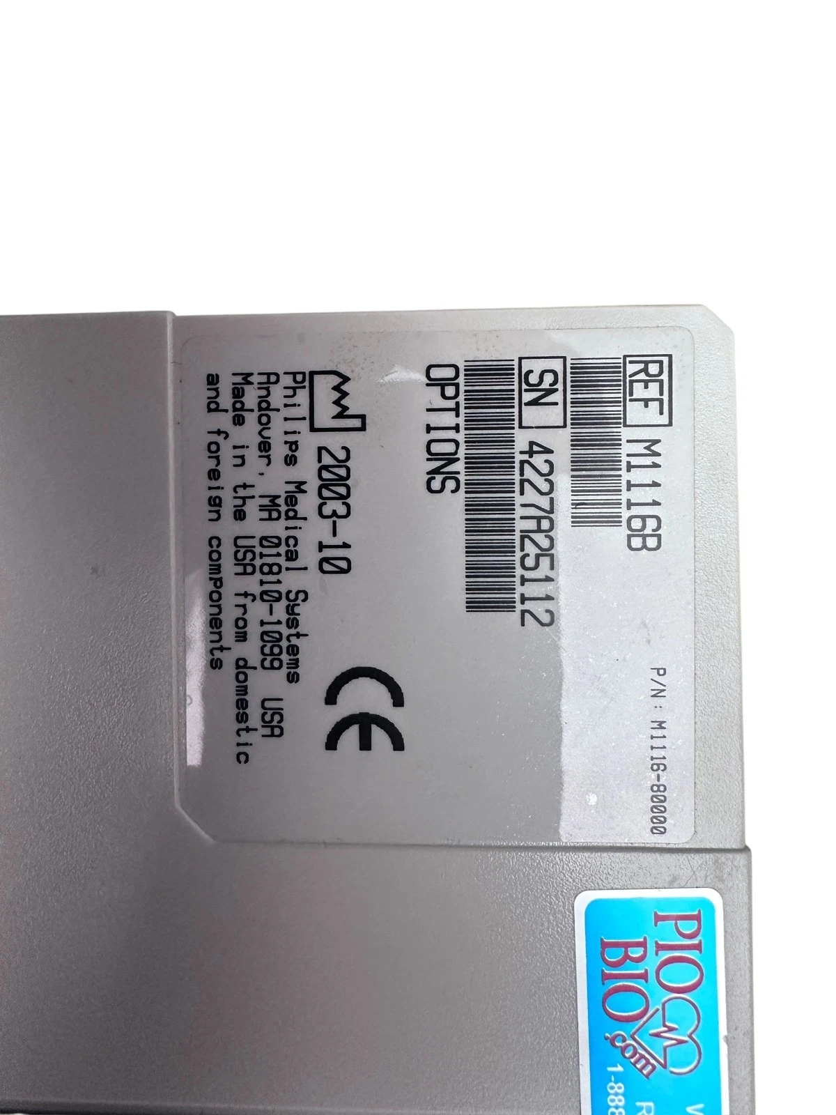 Philips IntelliVue MP50 Patient Monitor – w/ M1116B, M3001A, M1032A, and Battery — photo 9 of 10