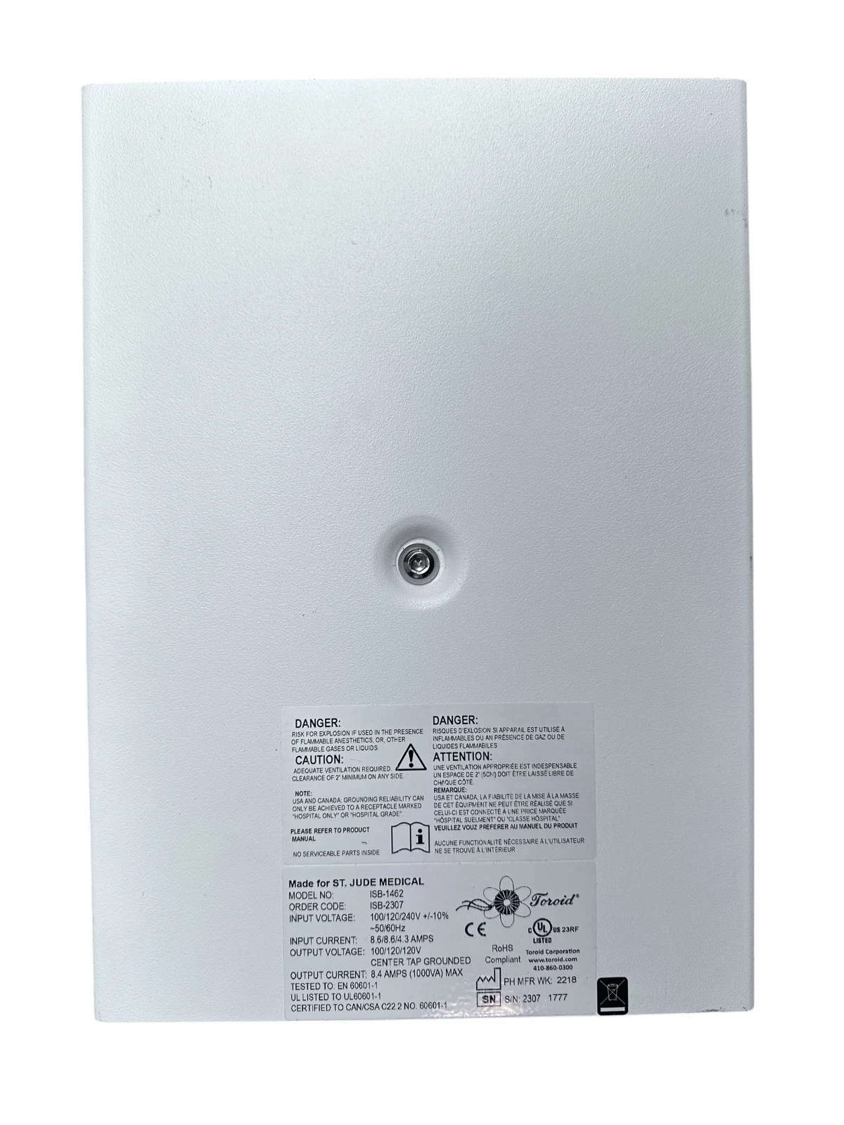 Medical Toroid IB1-462 Medical-Grade Power Distribution Unit w/ 12 IEC Outlets — photo 5 of 7