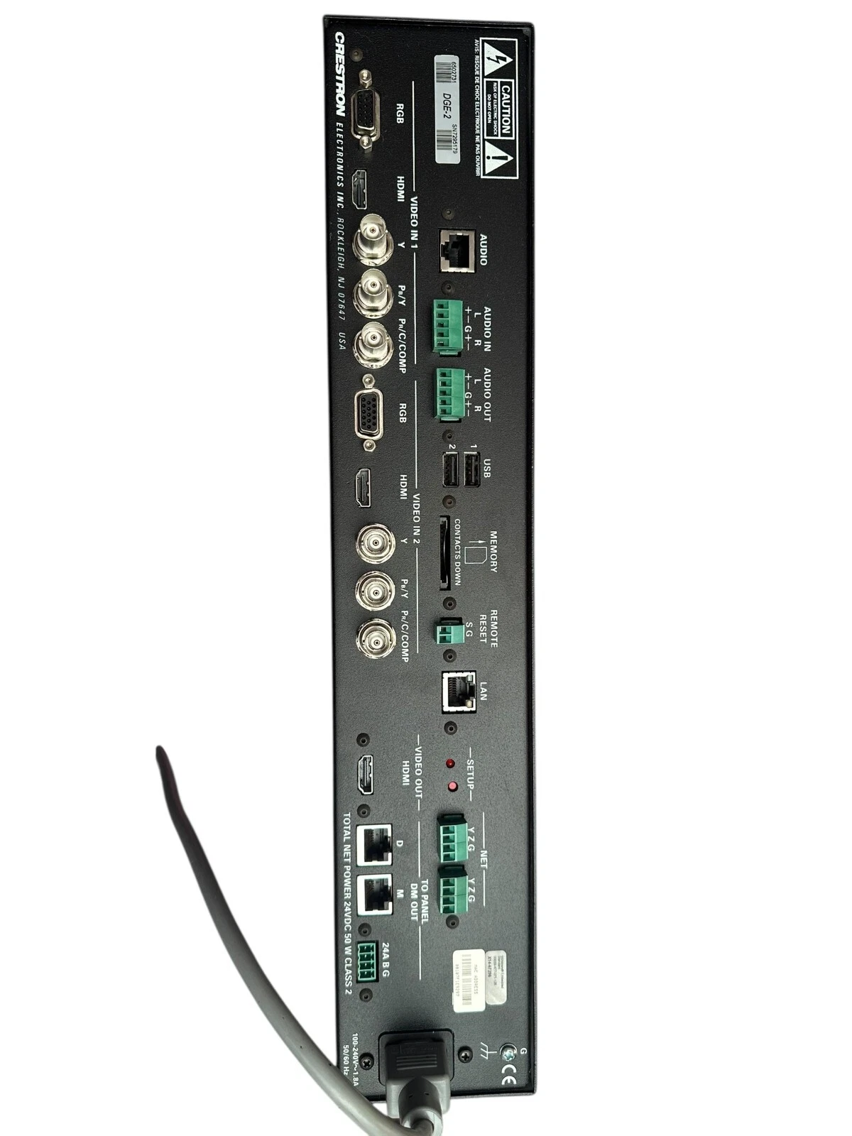 Crestron DGE-2 Digital Graphics Engine Processor DGE2 w/ HDMI, LAN, Audio, USB — photo 4 of 13