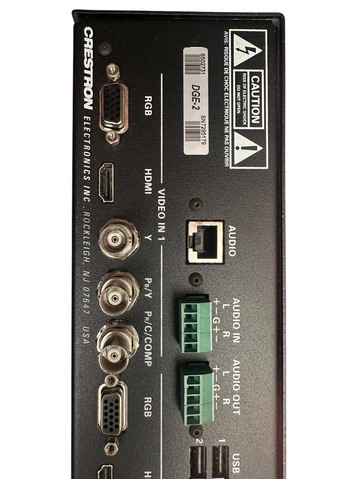 Crestron DGE-2 Digital Graphics Engine Processor DGE2 w/ HDMI, LAN, Audio, USB — photo 5 of 13