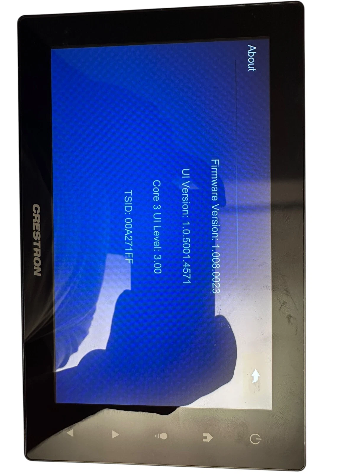 Crestron TSW-750-B-S 7” Touchscreen Panel | Tested | Fully Functional | PoE — photo 2 of 6