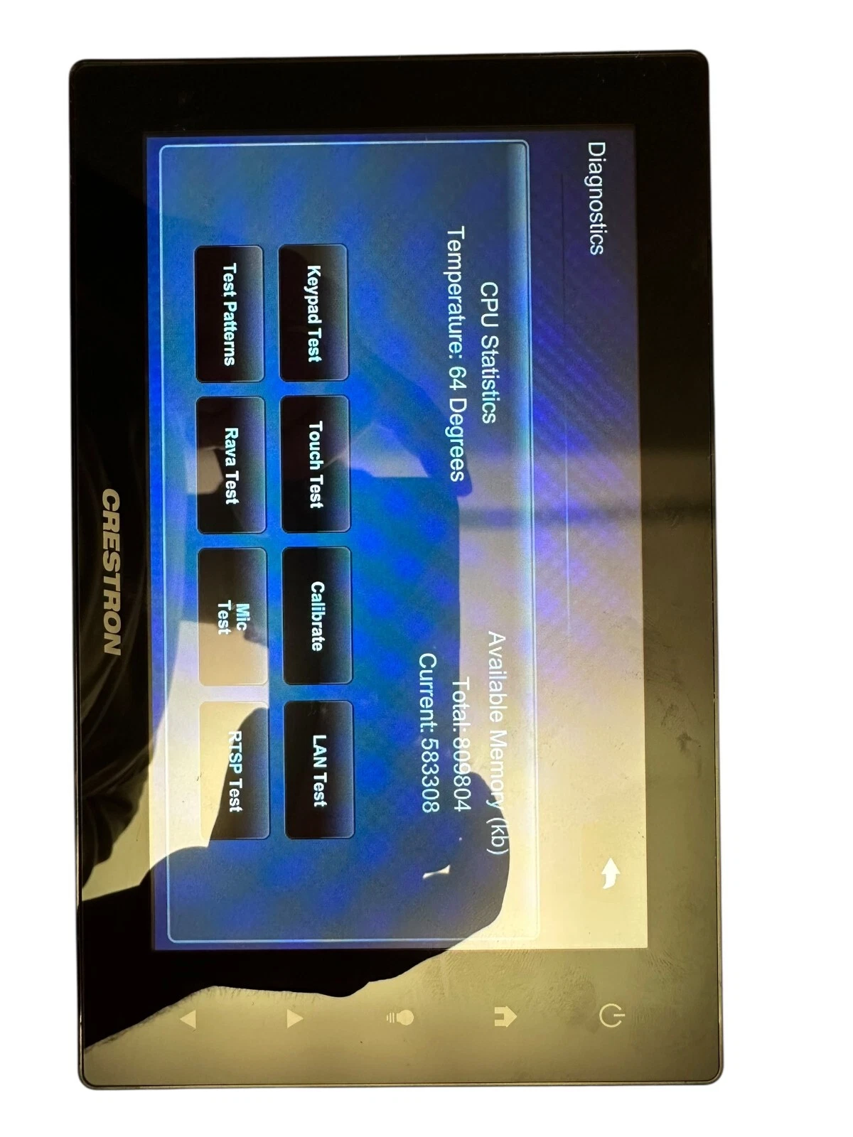 Crestron TSW-750-B-S 7” Touchscreen Panel | Tested | Fully Functional | PoE — photo 4 of 6
