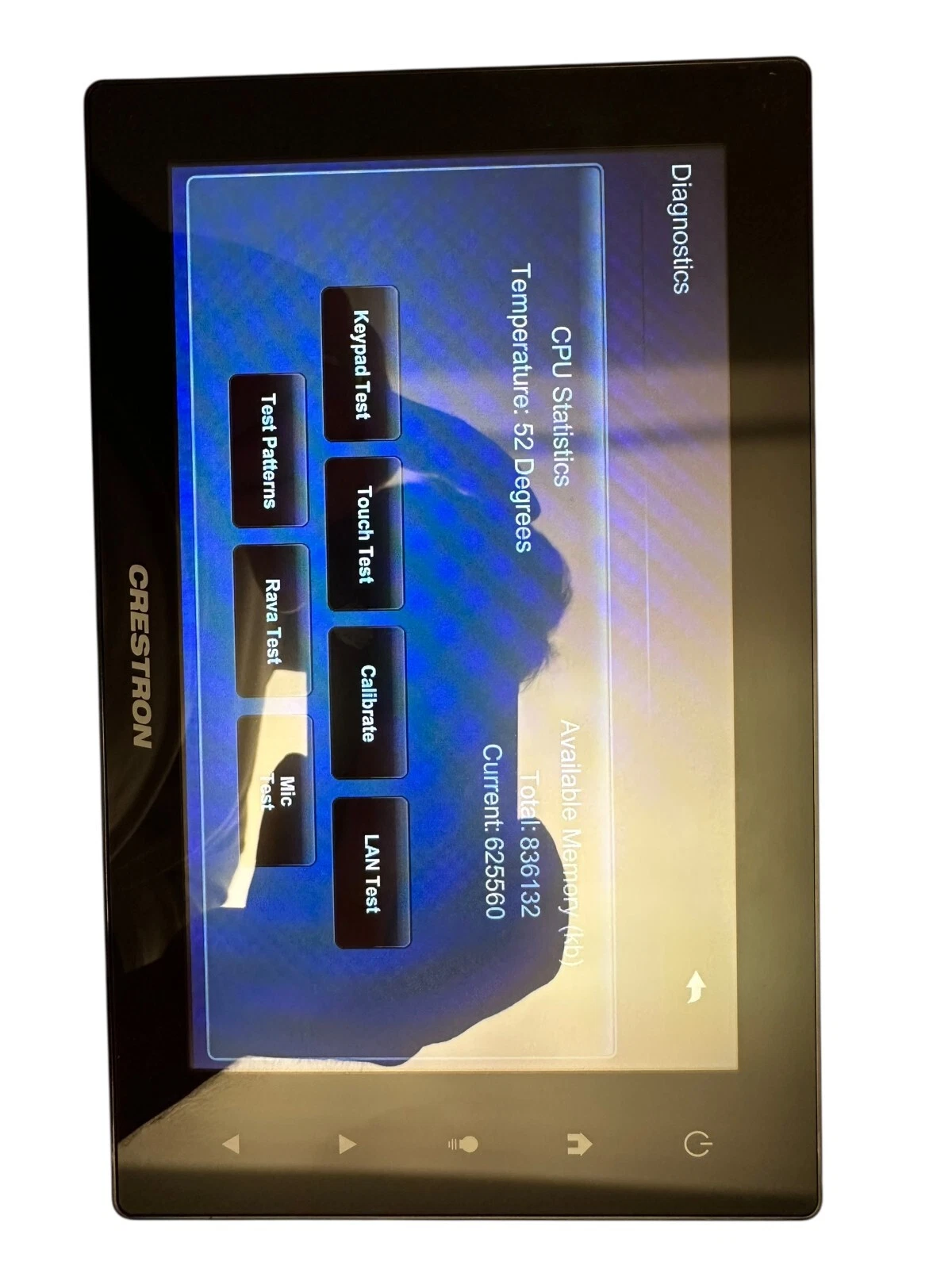 Crestron TSW-750-B-S 7” Touchscreen Panel | Tested | Fully Functional | PoE — photo 2 of 6