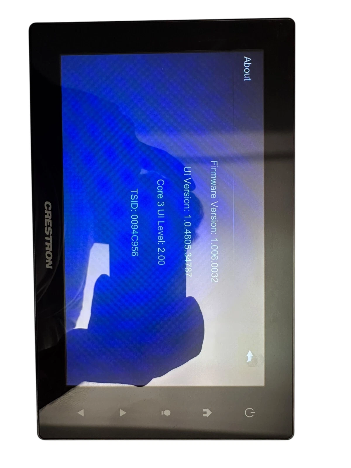 Crestron TSW-750-B-S 7” Touchscreen Panel | Tested | Fully Functional | PoE — photo 3 of 6