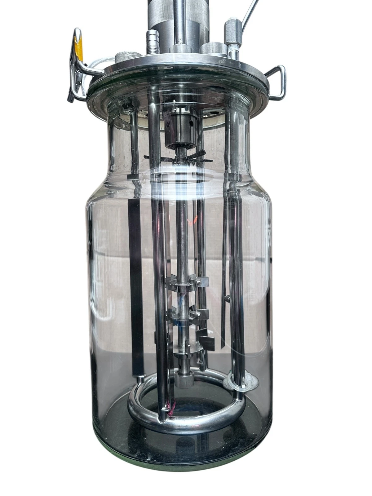 Glass Bioreactor Fermenter Vessel 5L w/ Stainless Headplate & Impeller — photo 7 of 10