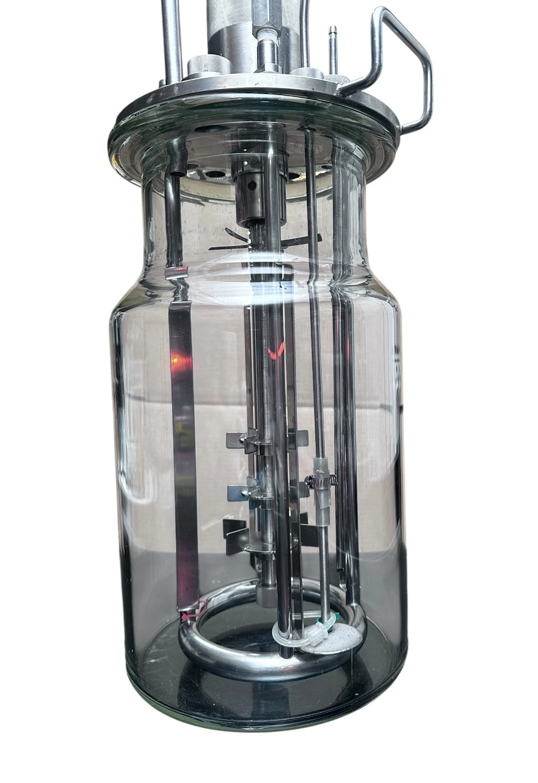 Glass Bioreactor Fermenter Vessel 5L w/ Stainless Headplate & Impeller — photo 8 of 10