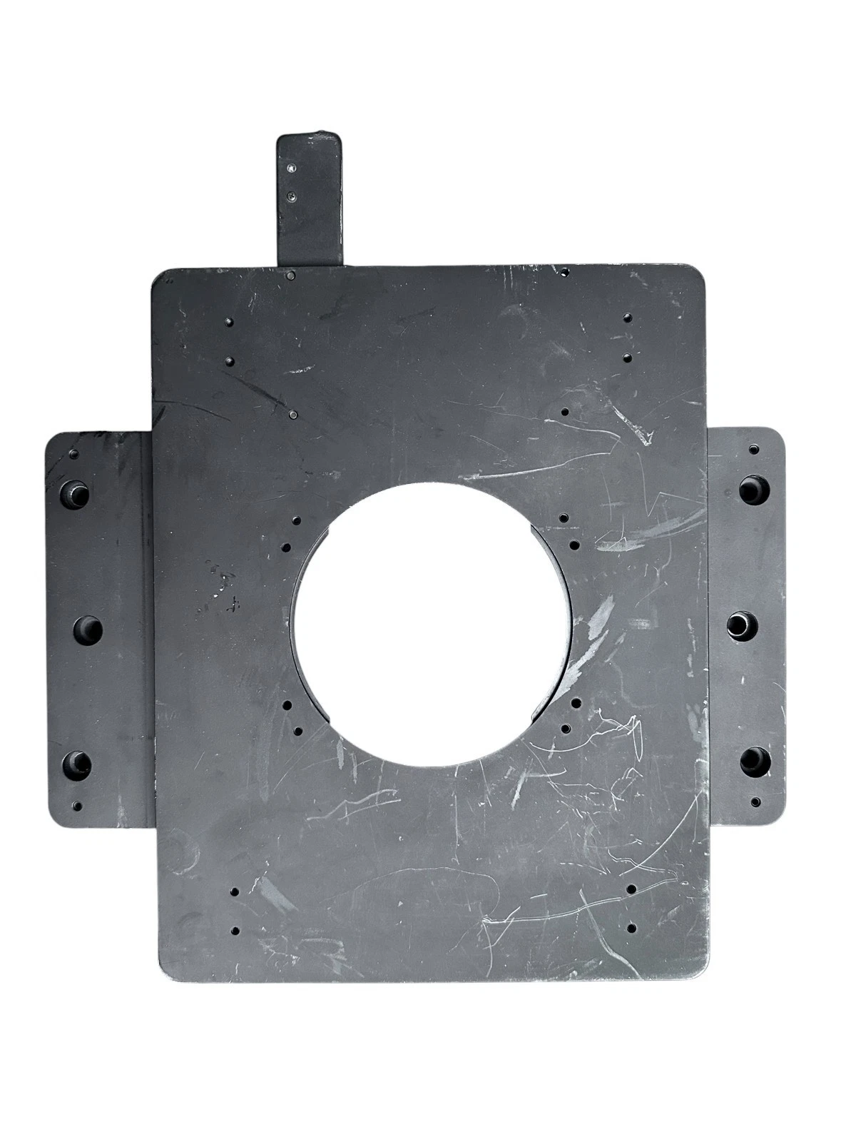 Precision Microscope XY Stage Plate Assembly with Mounting Bracket & Adjuster — photo 2 of 7