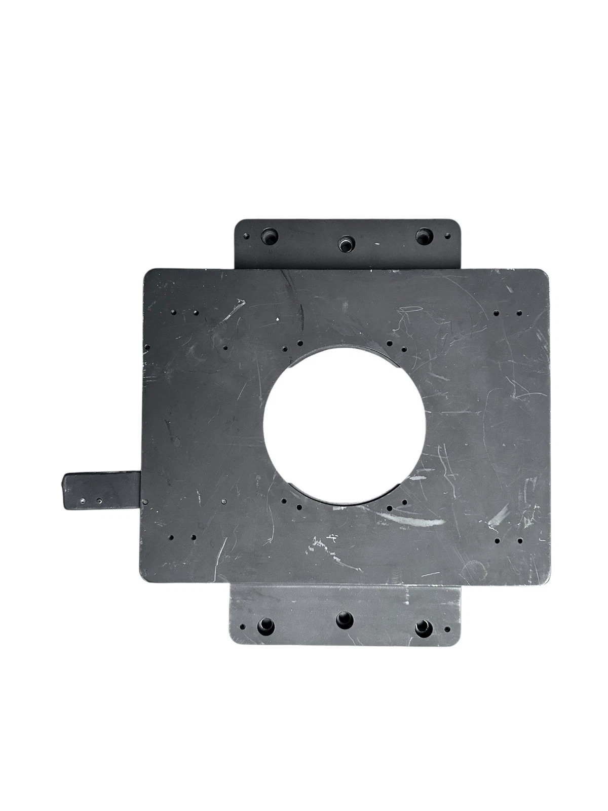 Precision Microscope XY Stage Plate Assembly with Mounting Bracket & Adjuster — photo 5 of 7