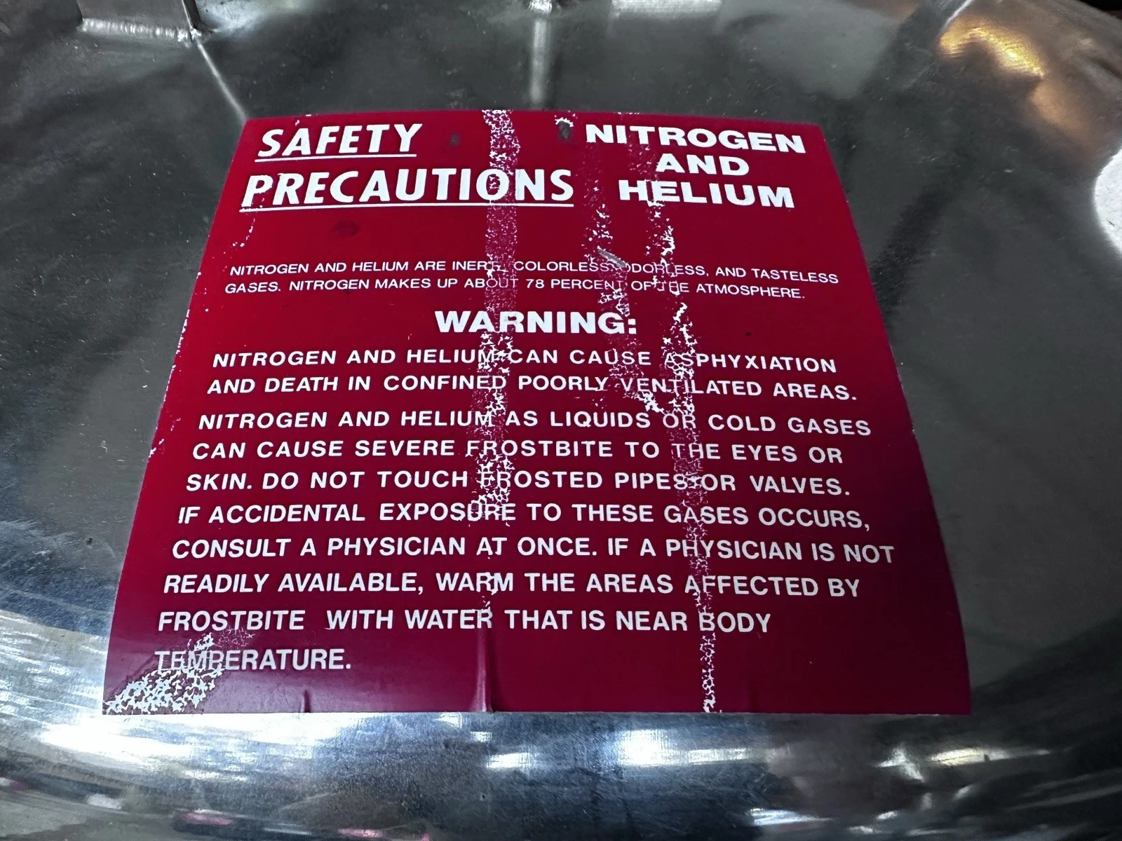 Cryenco NMR 250L Liquid Helium Storage Dewar — photo 11 of 15