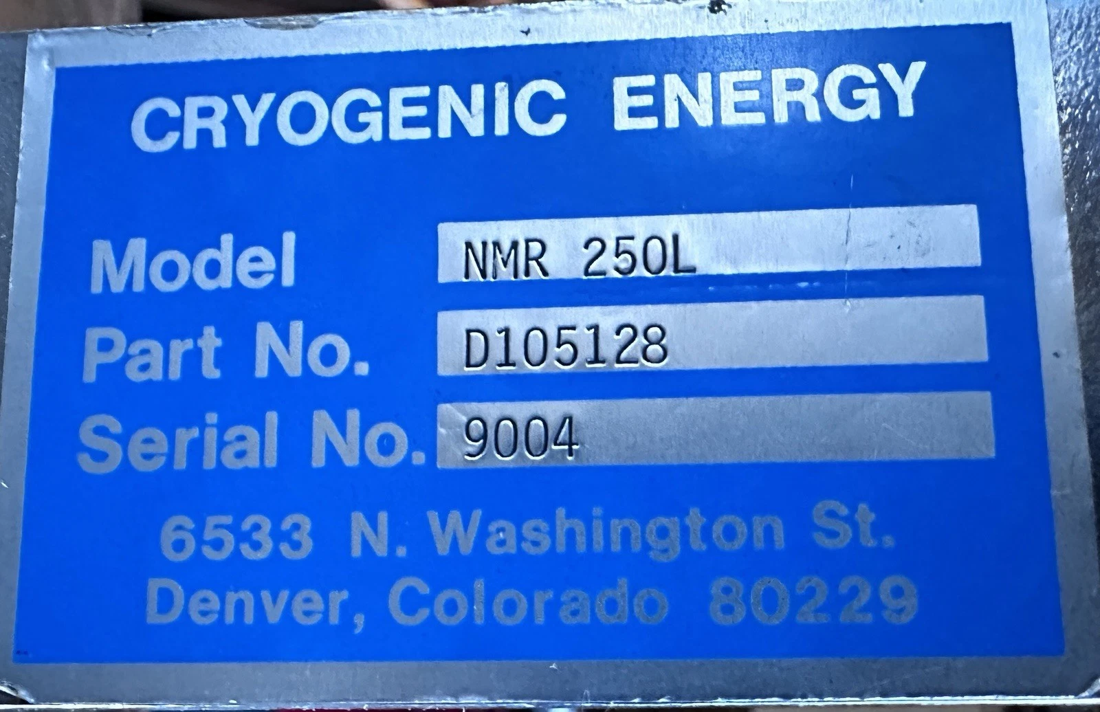 Cryenco NMR 250L Liquid Helium Storage Dewar — photo 14 of 15