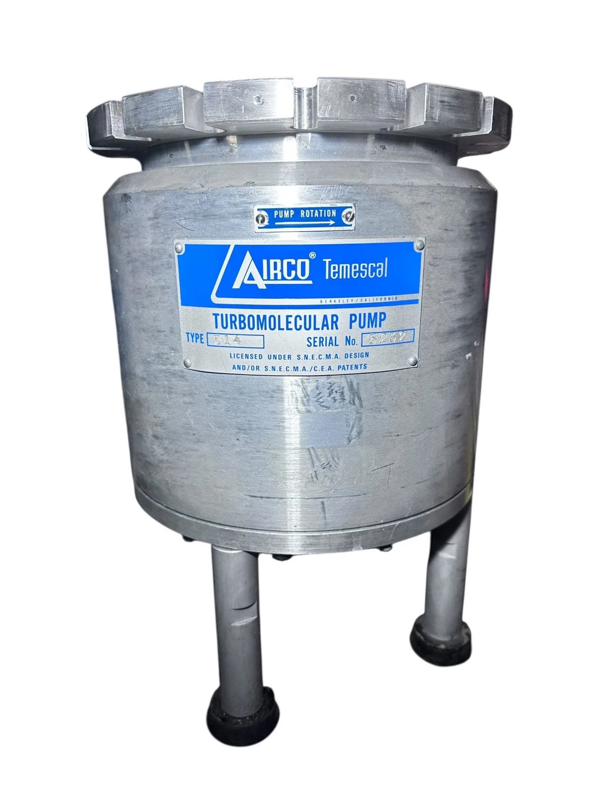 Airco Temescal Type 514 Turbomolecular Pump – Excellent Condition — photo 4 of 10