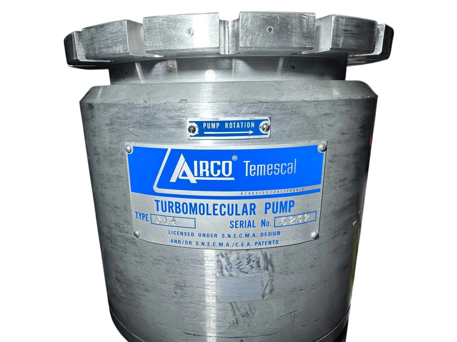 Airco Temescal Type 514 Turbomolecular Pump – Excellent Condition — photo 9 of 10