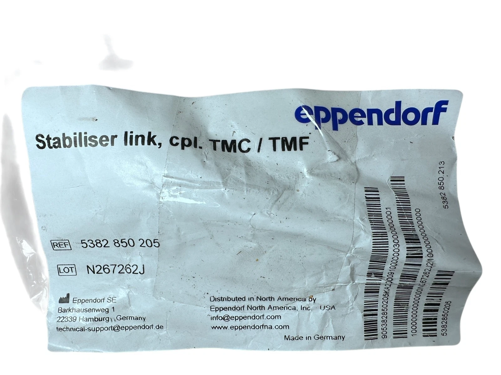 Eppendorf Stabiliser Link Assembly Set 5382 850 205 for TMC / TMF — New OEM — photo 2 of 4