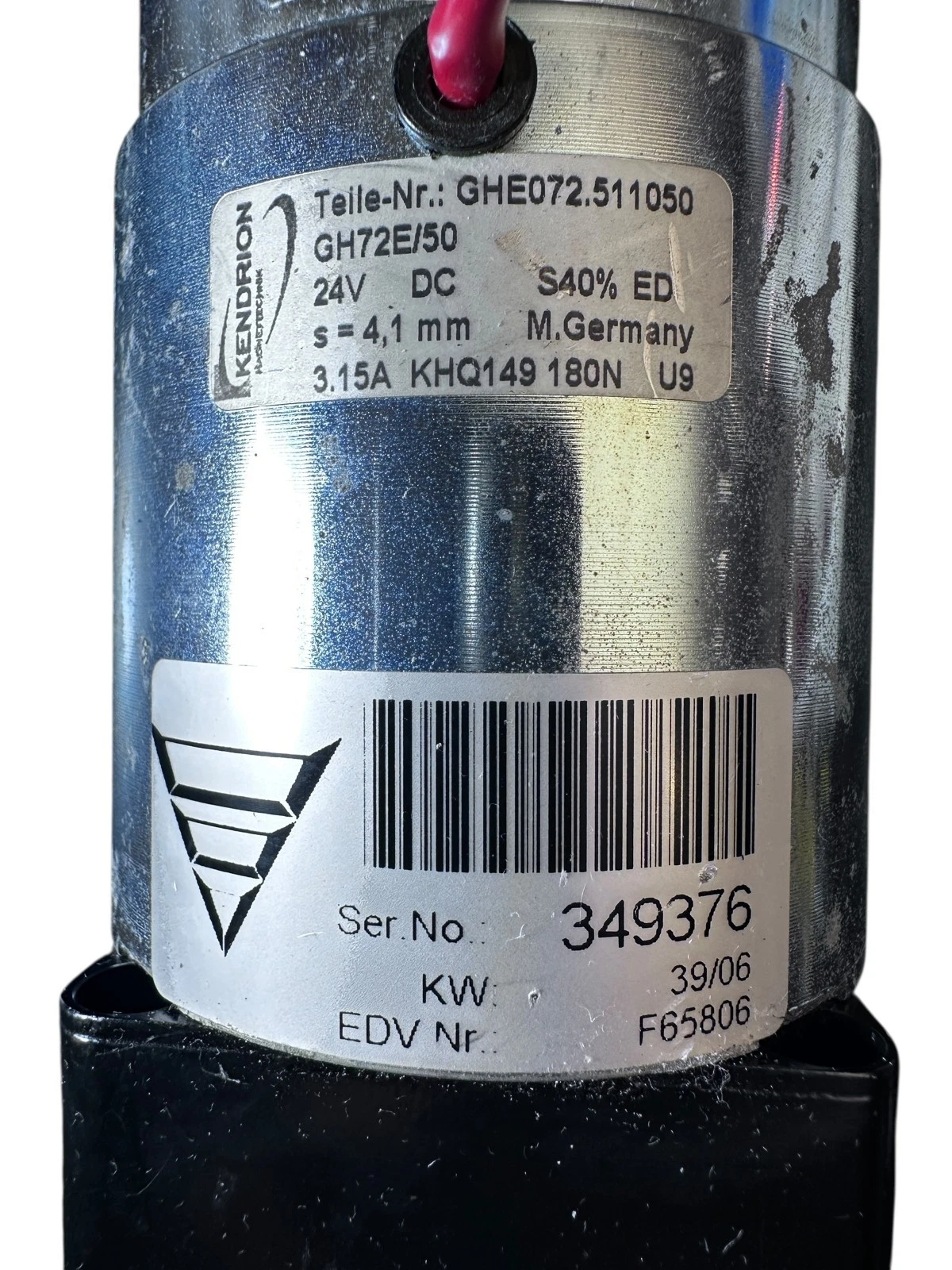 Fresenius 565806 + Kendrion GH72E/150 24V Motor — photo 7 of 8