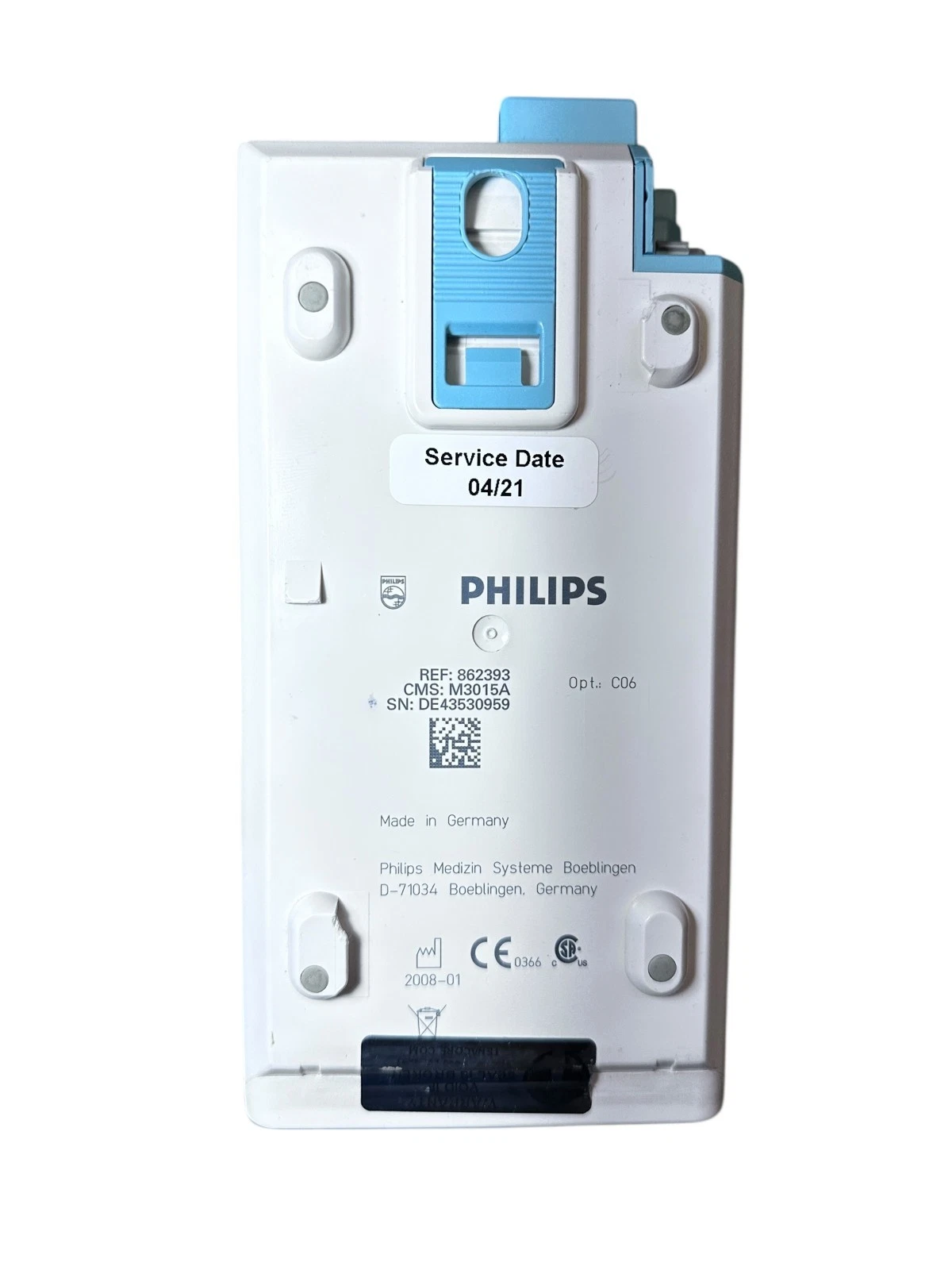 Philips M3015A IntelliVue MMS Extension Module Microstream CO₂ Temp Press