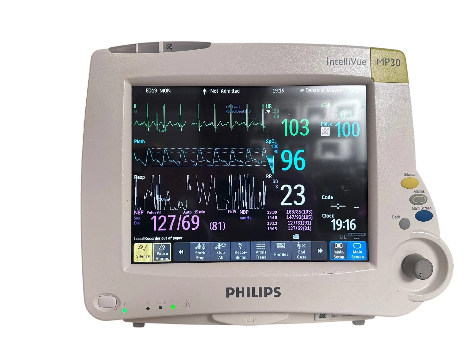 Philips IntelliVue MP30 Patient Monitor – M3001A and Power Cable — photo 3 of 5