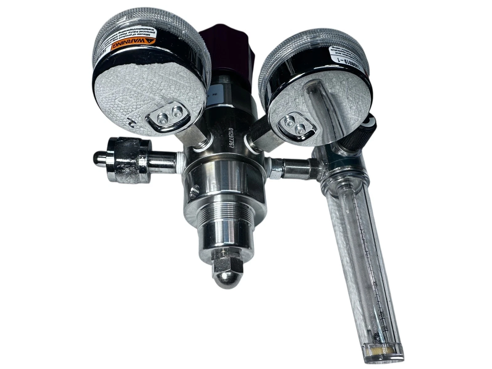ProStar PRS301233 Regulator 3000 PSI 100 PSI WIKA Dual Gauge Ohmeda Flowmeter — photo 3 of 17