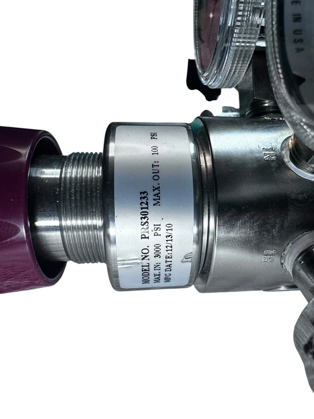 ProStar PRS301233 Regulator 3000 PSI 100 PSI WIKA Dual Gauge Ohmeda Flowmeter — photo 11 of 17