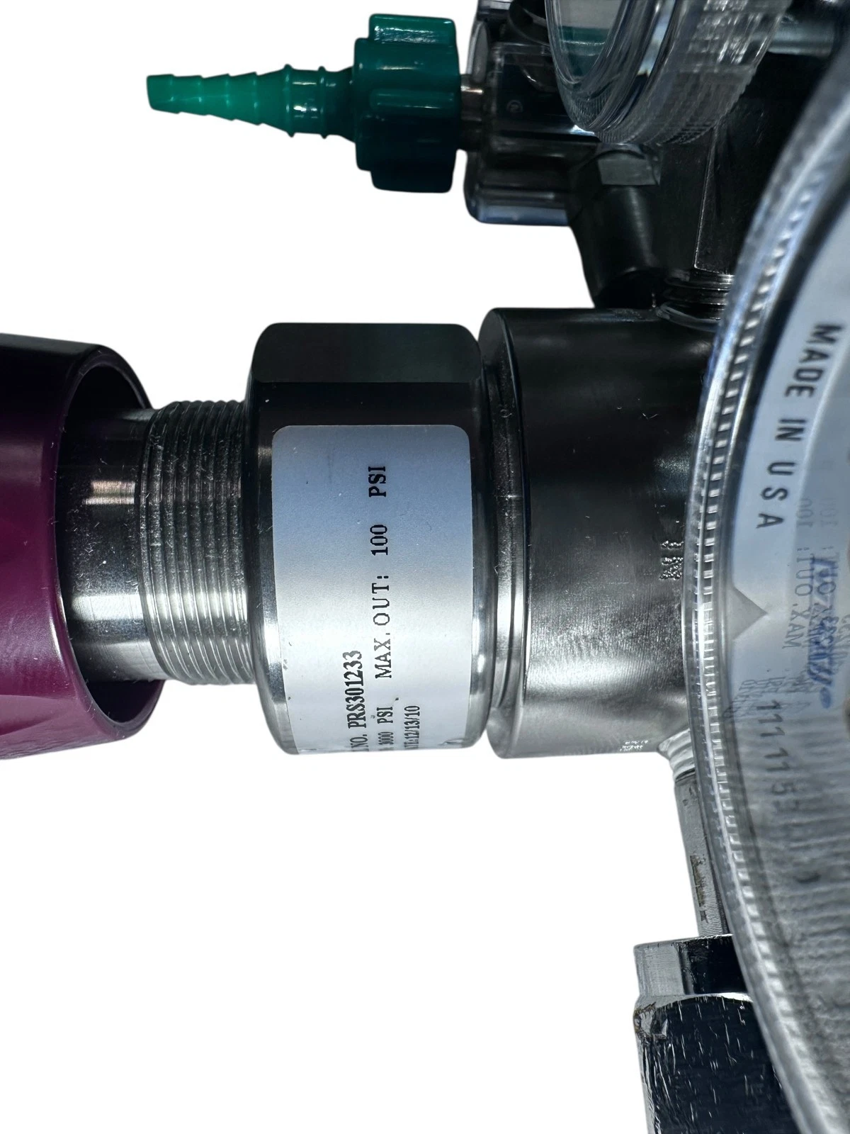 ProStar PRS301233 Regulator 3000 PSI 100 PSI WIKA Dual Gauge Ohmeda Flowmeter — photo 13 of 17