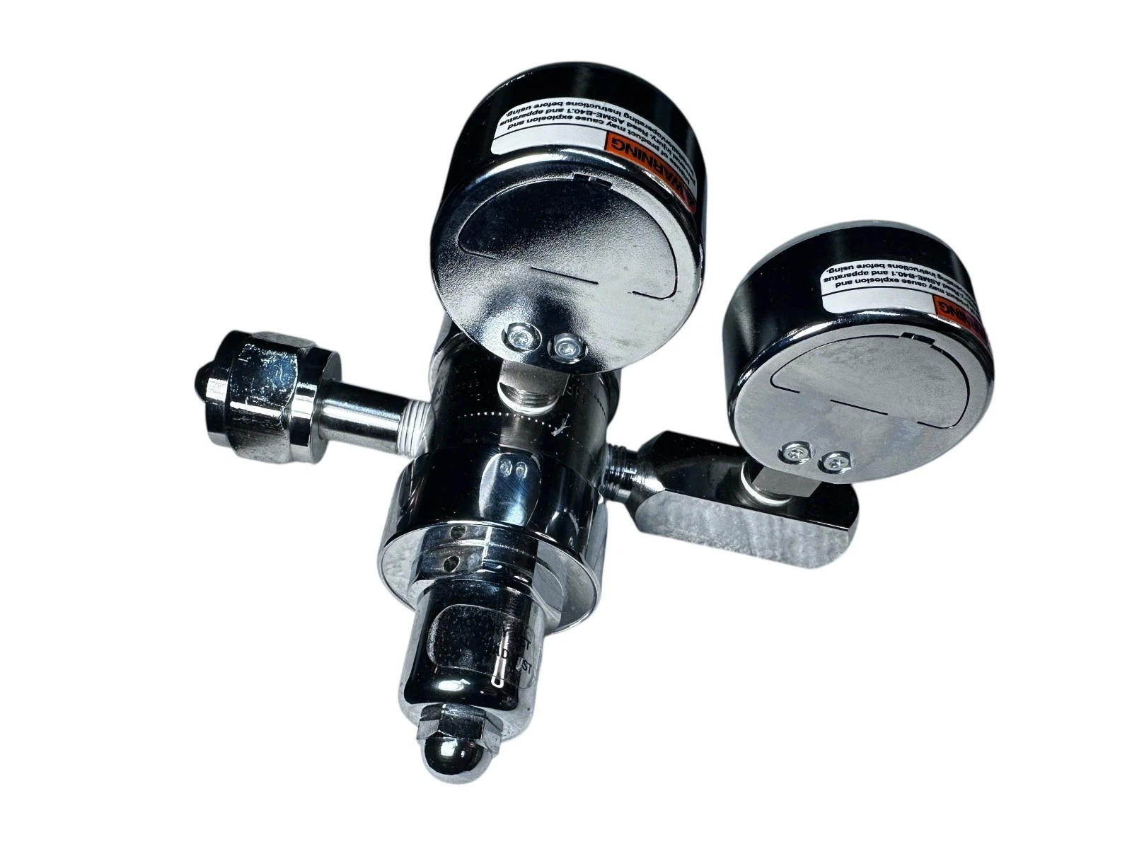 Western Medica M1-540-PG Oxygen Regulator 0–100 PSI Adj Dual Gauge CGA-540 — photo 3 of 9